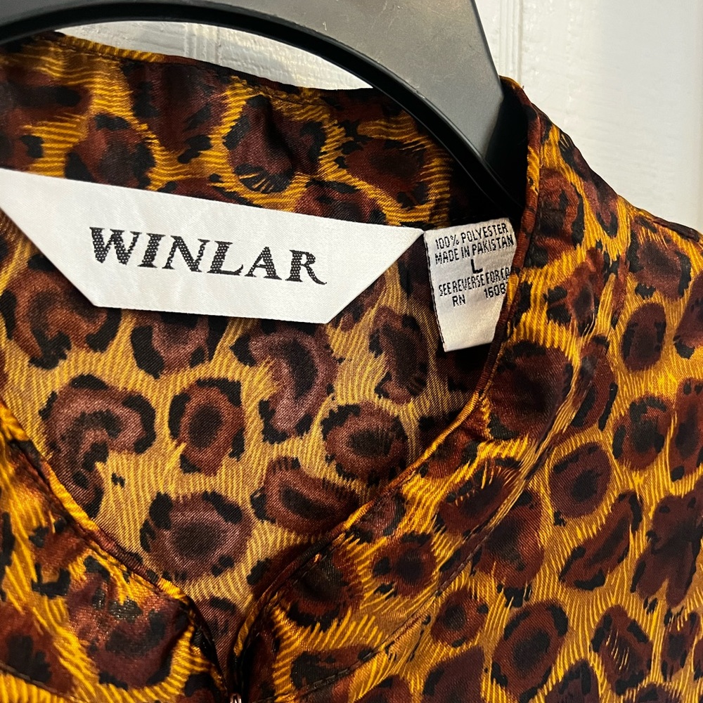 Winlar leopard print caftan
